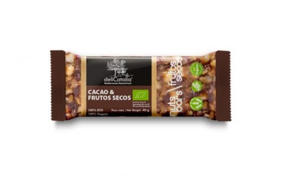 BARRITA DE CACAO Y ALMENDRAS - SIN GLUTEN - 30 GR.