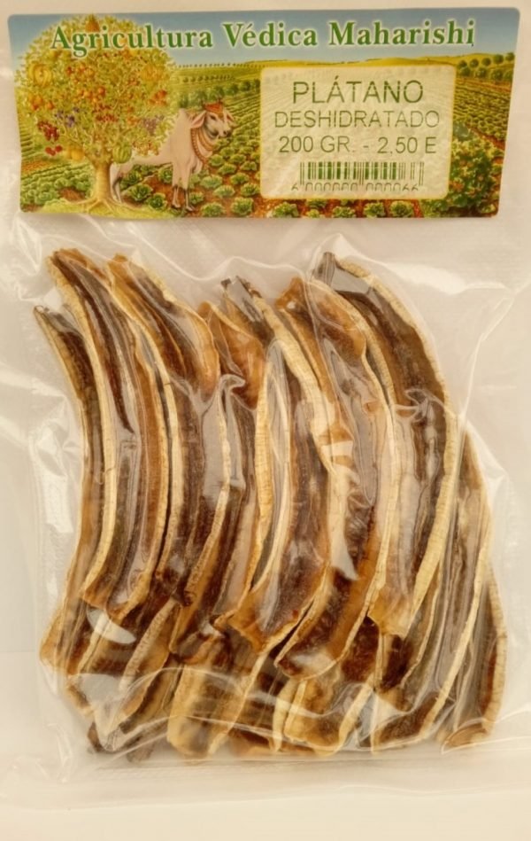 PLATANO DESHIDRATADO EN TIRAS. . 100GR. EQUIVALE A 1 KG