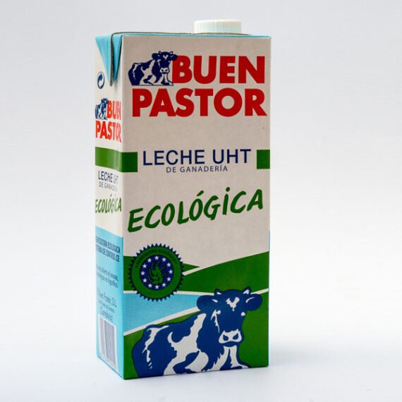 LECHE BIO "El buen Pastor"  SEMI DESNATADA UHT ( NO PASTEURIZADA)  de Vacas Felices !!!  1 L. -- buen precio--
