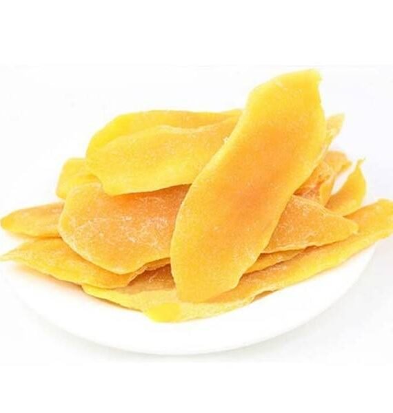 MANGO Deshidratado -(Equivale a 1,5 kg. de fruta fresca) en tiras . 100gr.