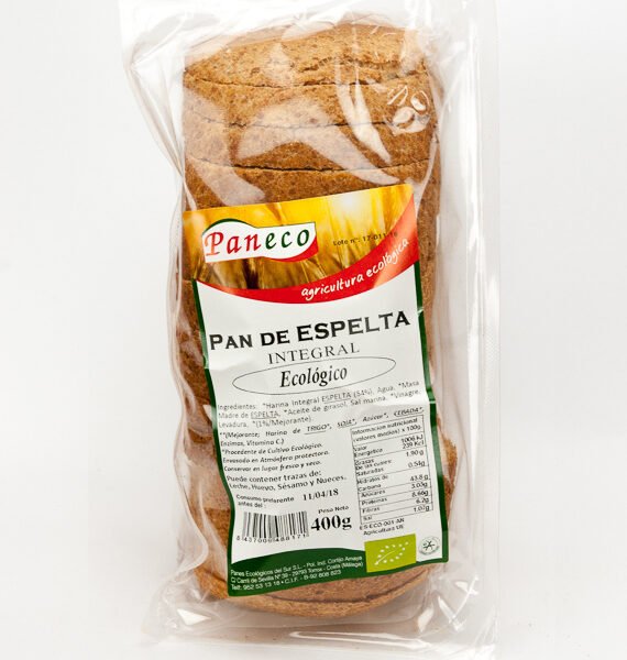 PAN ESPELTA INTEGRAL 400 GR. CORTADO