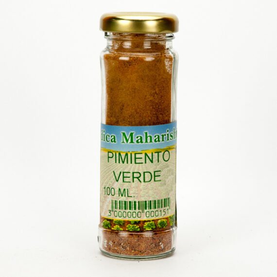 PIMIENTO VERDE DESHIDRATADO EN POLVO. TARRITO CRISTAL 110 ML