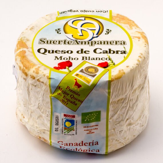 QUESO DE CABRA - CUAJO VEGETAL   Moho Blanco 450 Gr   Premio al mejor nacional