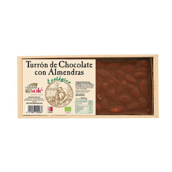 TURRÓN CHOCOLATE con ALMENDRAS
