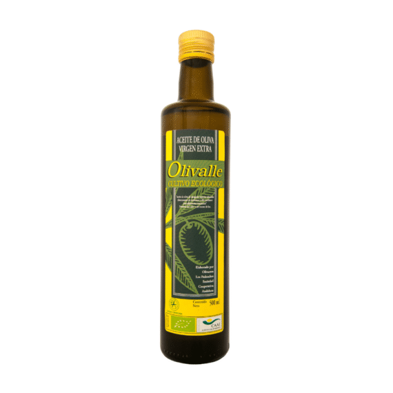 ACEITE - Zumo OLIVA - Ecológico -  Picual - OLIVALLE - Cristal 750 cc