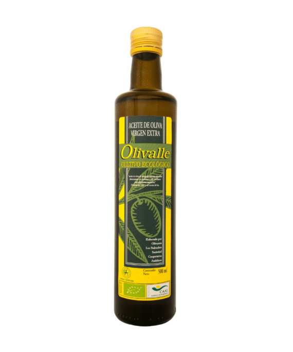 ACEITE - Zumo OLIVA - Ecológico -  Picual - OLIVALLE - Cristal 750 cc