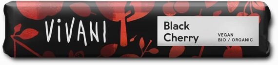 BARRITA DE CHOCOLATE NEGRO y CEREZA AGRIA - VEGANO - 35 GR