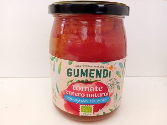 TOMATE ENTERO PELADO  en AGUA DE MAR   530 gr.