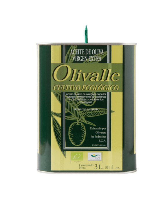 ACEITE - Zumo OLIVA - Ecológico -  Picual - OLIVALLE - Lata 3 Litros